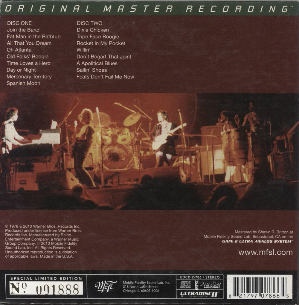 Little Feat Waiting For Columbus US 2 CD album set (Double CD) 821797078665