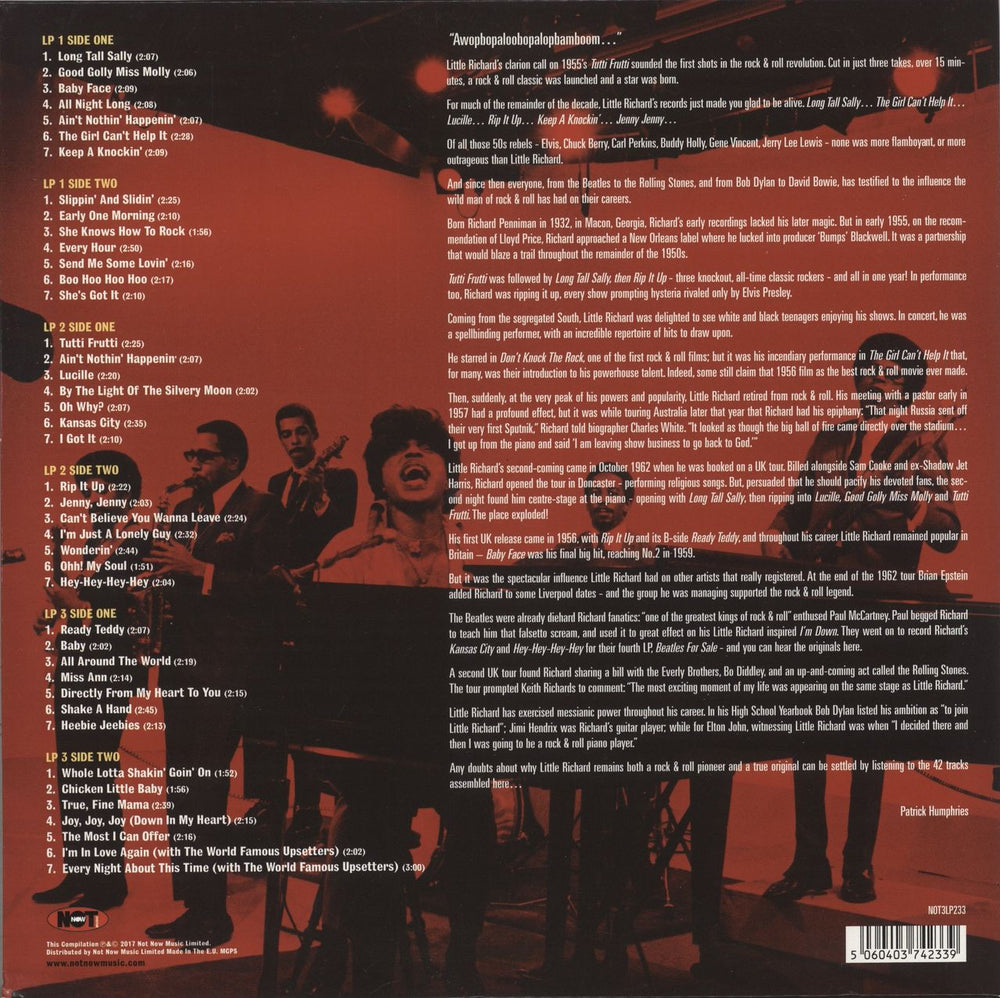 Little Richard The Definitive Collection - Red Vinyl UK 3-LP vinyl record set (Triple LP Album) 5060403742339