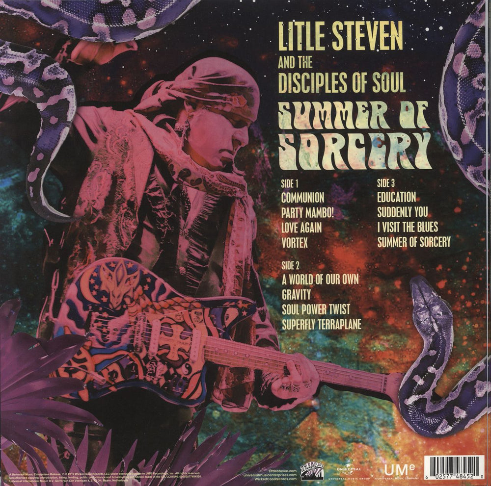 Little Steven Summer Of Sorcery - Misprinted Sleeve UK 2-LP vinyl record set (Double LP Album) 602577484520