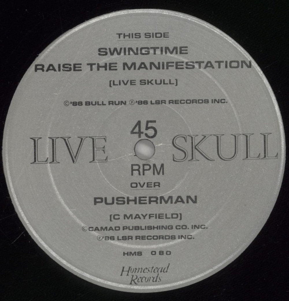Live Skull Pusherman - promo US Promo 12" vinyl single (12 inch record / Maxi-single) L0W12PU860768