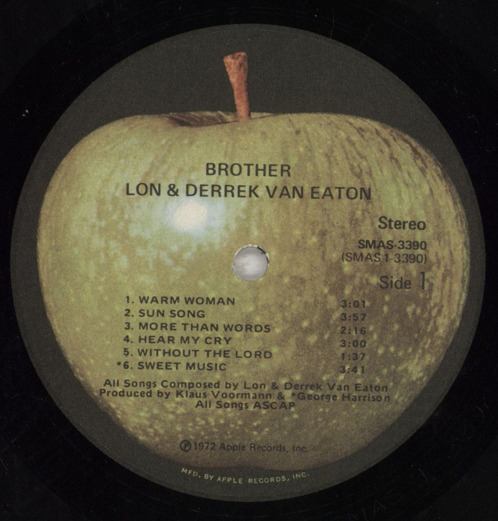 Lon & Derrek Van Eaton Brother US vinyl LP album (LP record) VEALPBR318536