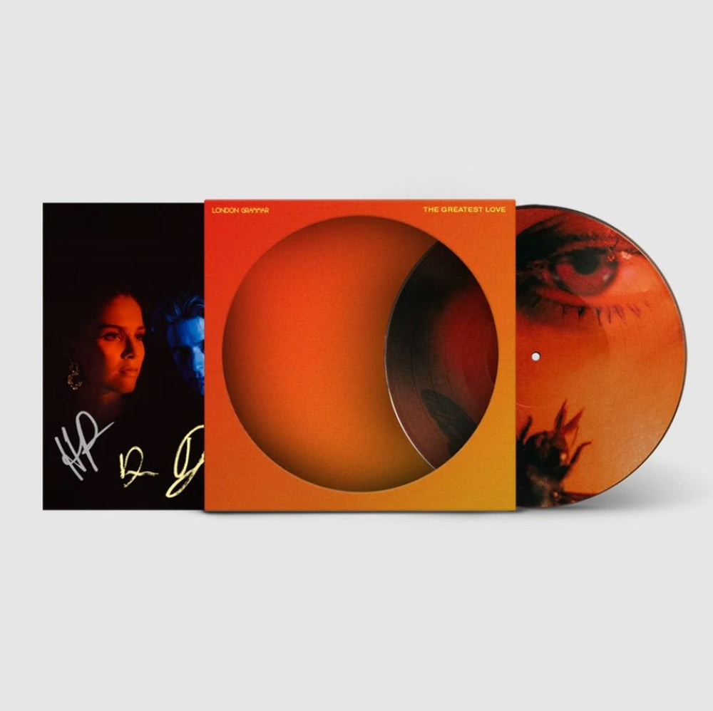 London Grammar The Greatest Love - Picture Disc + Autographed Print UK picture disc LP (vinyl picture disc album) MADART4PICD2C