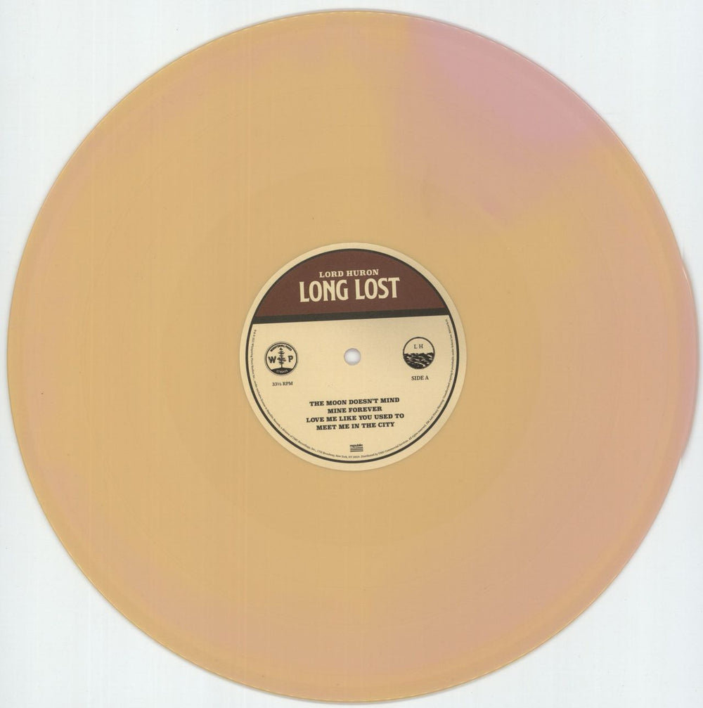 Lord Huron  Long Lost - Sunset Pink Vinyl US 2-LP vinyl record set (Double LP Album) 3PX2LLO871898
