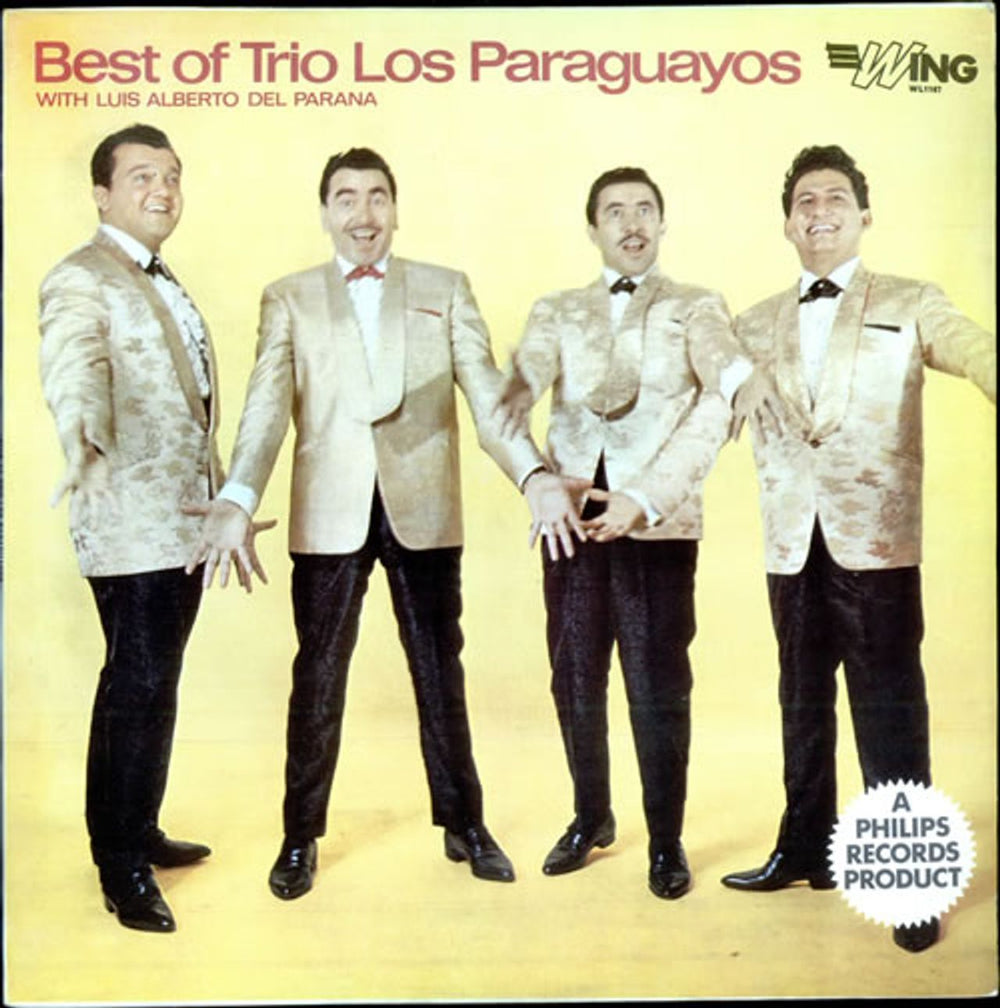 Los Paraguayos Best Of Trio Los Paraguayos UK vinyl LP album (LP record) WL1107