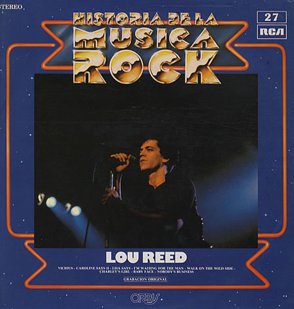 Lou Reed Historia De La Musica Rock Spanish vinyl LP album (LP record) ECPL-3063