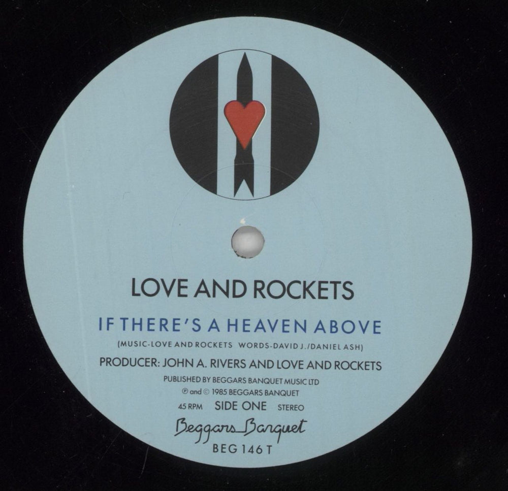 Love & Rockets If There's A Heaven Above UK 12" vinyl single (12 inch record / Maxi-single) L&R12IF102287