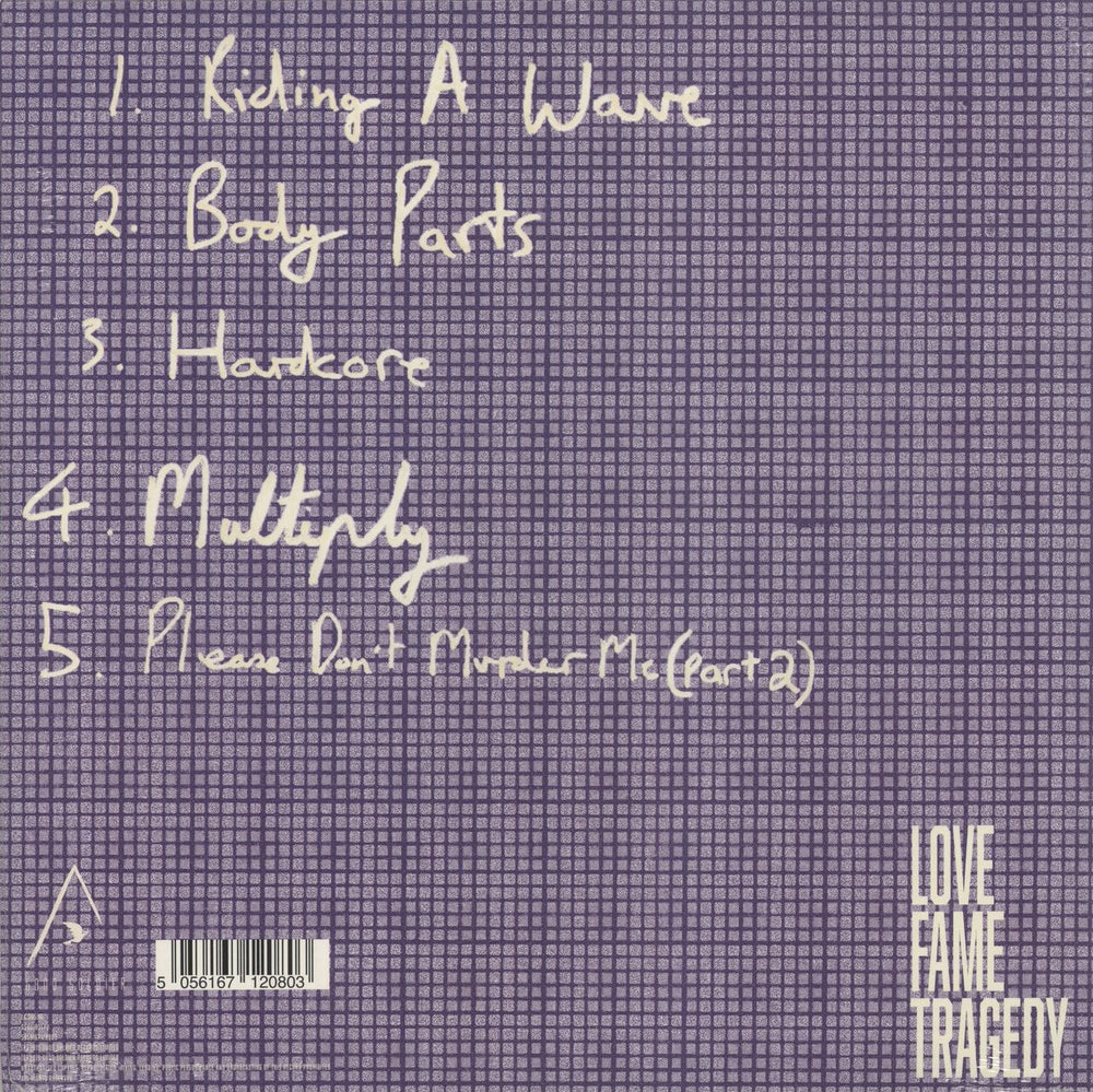 Love Fame Tragedy Five Songs To Briefly Fill The Void - Sealed - RS20 UK 10" vinyl single (10 inch record) 63410FI871130