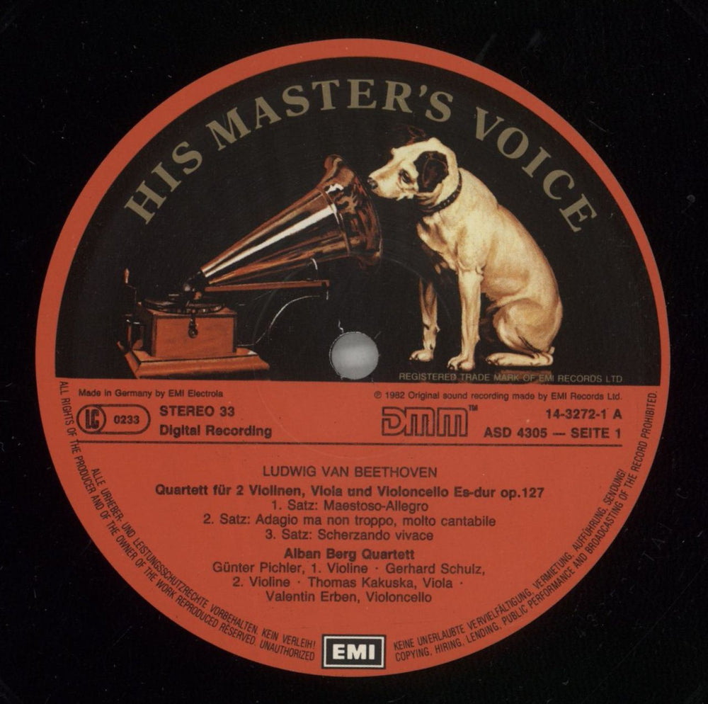 Ludwig Van Beethoven Beethoven: Quartette / Quartets Op.127 & 135 German vinyl LP album (LP record) LVBLPBE877798