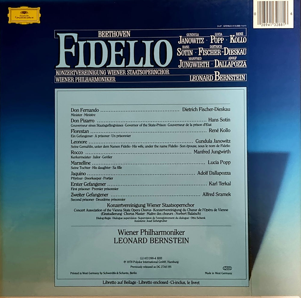 Ludwig Van Beethoven Fidelio German Vinyl Box Set LVBVXFI779534