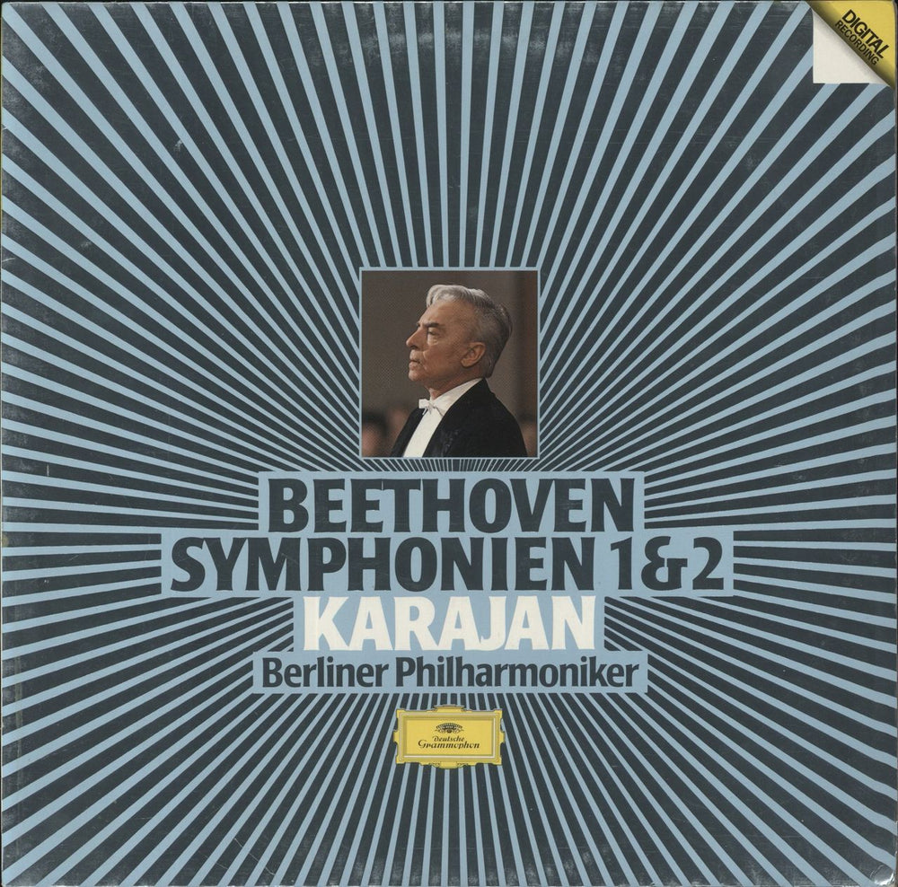 Ludwig Van Beethoven Symphonien 1 & 2 UK vinyl LP album (LP record) 415505-1