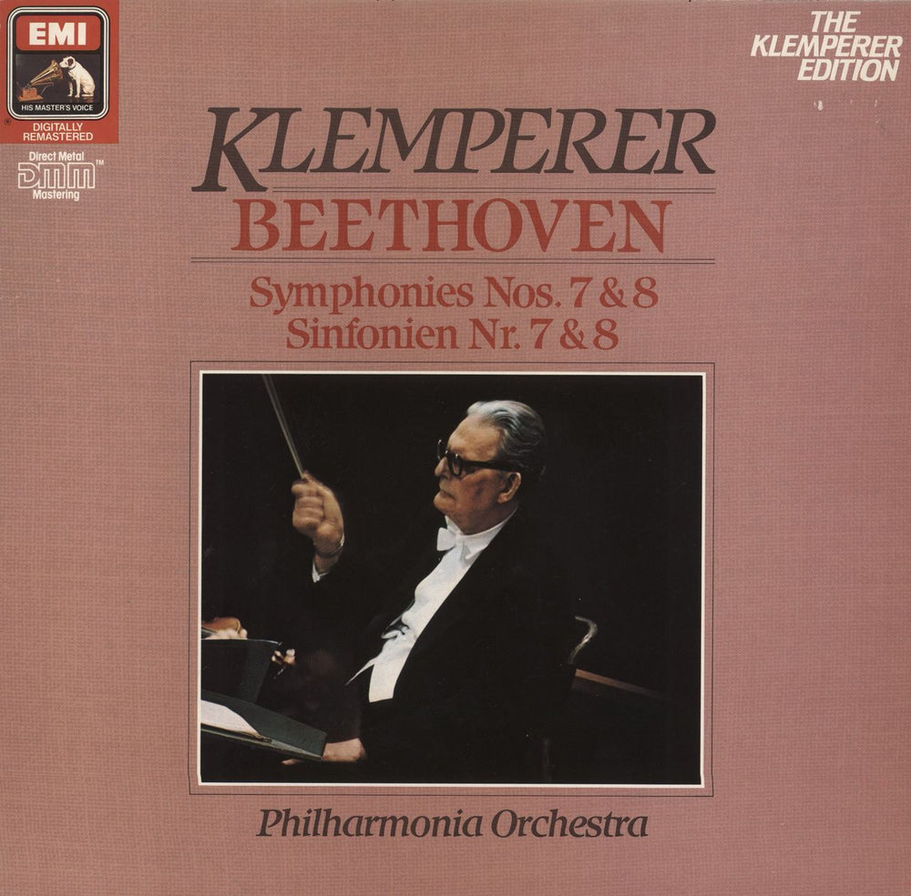 Ludwig Van Beethoven Symphonies Nos. 7 & 8 UK vinyl LP album (LP record) ED2903281