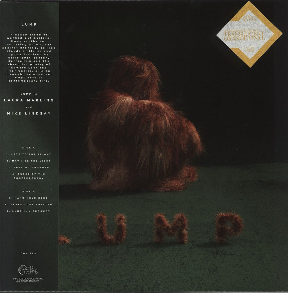 Lump Lump - Orange Vinyl + Obi UK vinyl LP album (LP record) DOC165