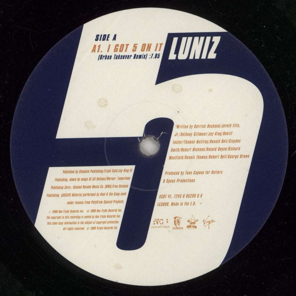 Luniz I Got 5 On It UK 12" vinyl single (12 inch record / Maxi-single) LNZ12IG712338