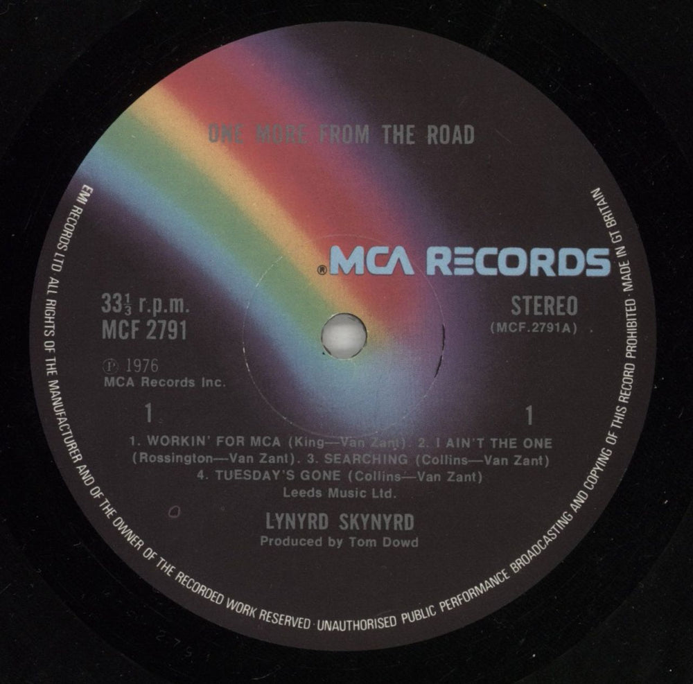 Lynyrd Skynyrd One More From The Road - 1st - EX UK 2-LP vinyl record set (Double LP Album) LRD2LON867544