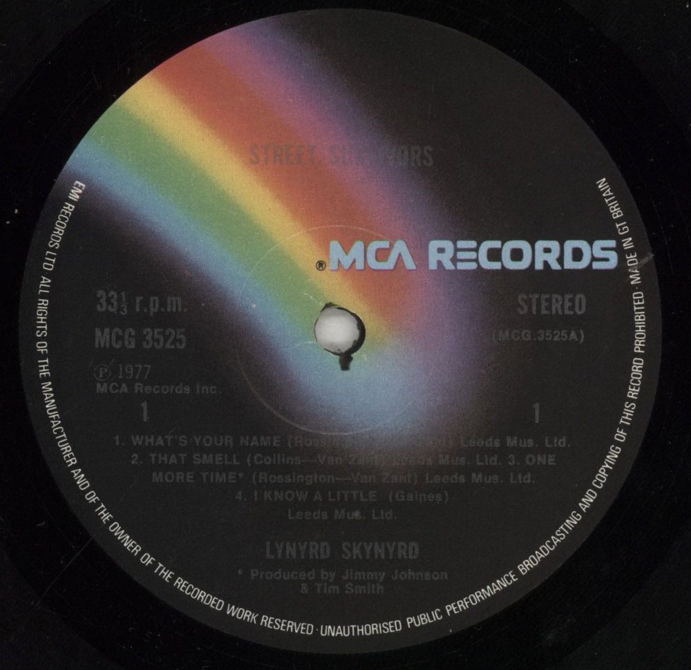 Lynyrd Skynyrd Street Survivors - Withdrawn - VG UK vinyl LP album (LP record) LRDLPST787164