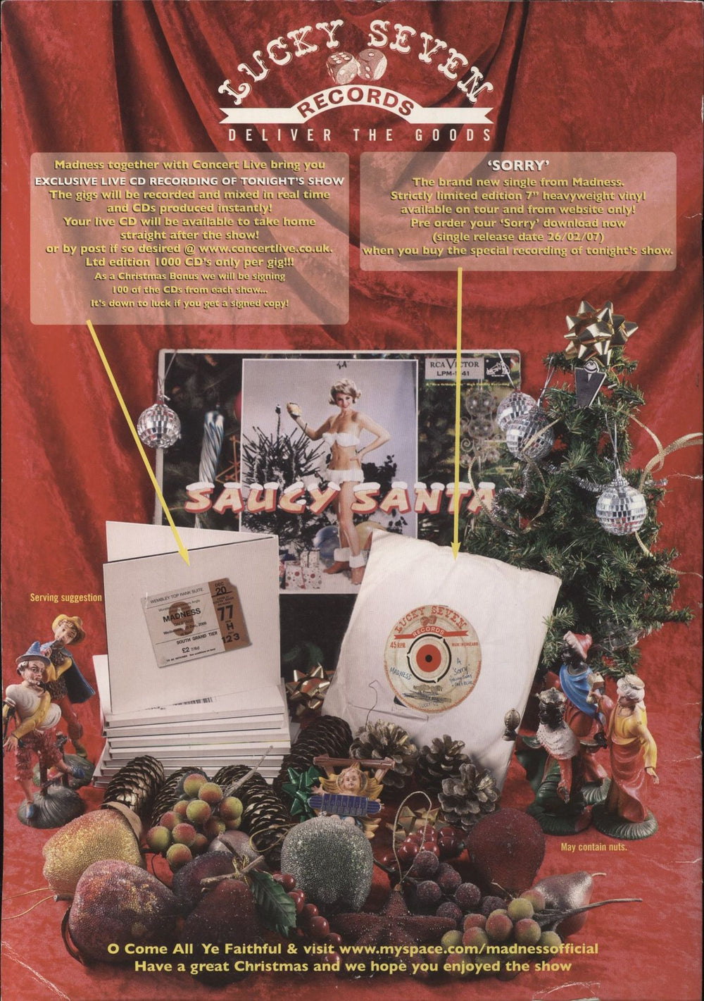 Madness UK Tour 2006 + Ticket Stub UK tour programme