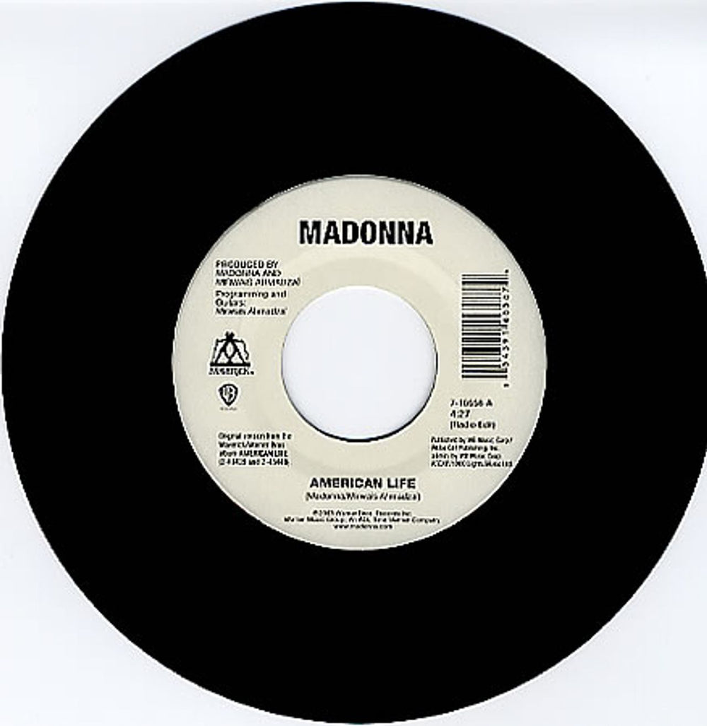 Madonna American Life US 7" vinyl single (7 inch record / 45) 7-16658