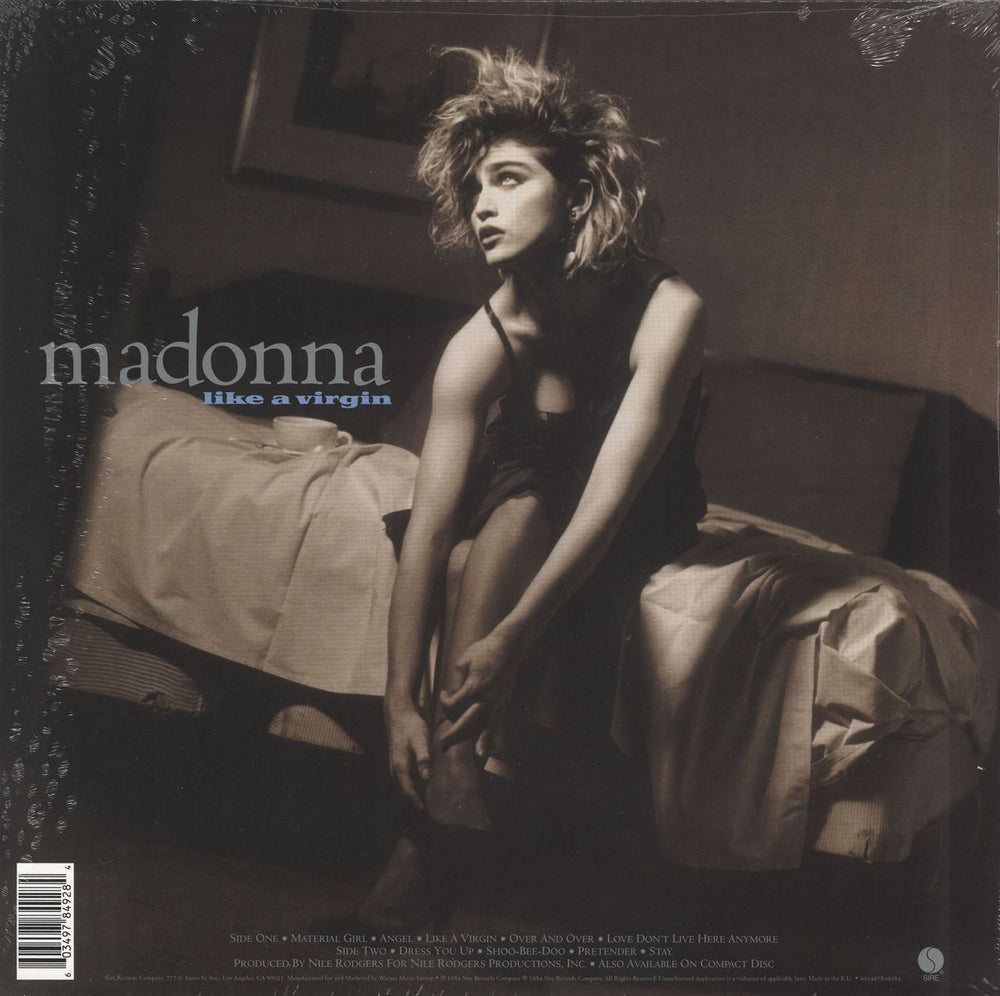 Madonna Like A Virgin - 180gm Clear Vinyl - Sealed UK vinyl LP album (LP record) 603497849284