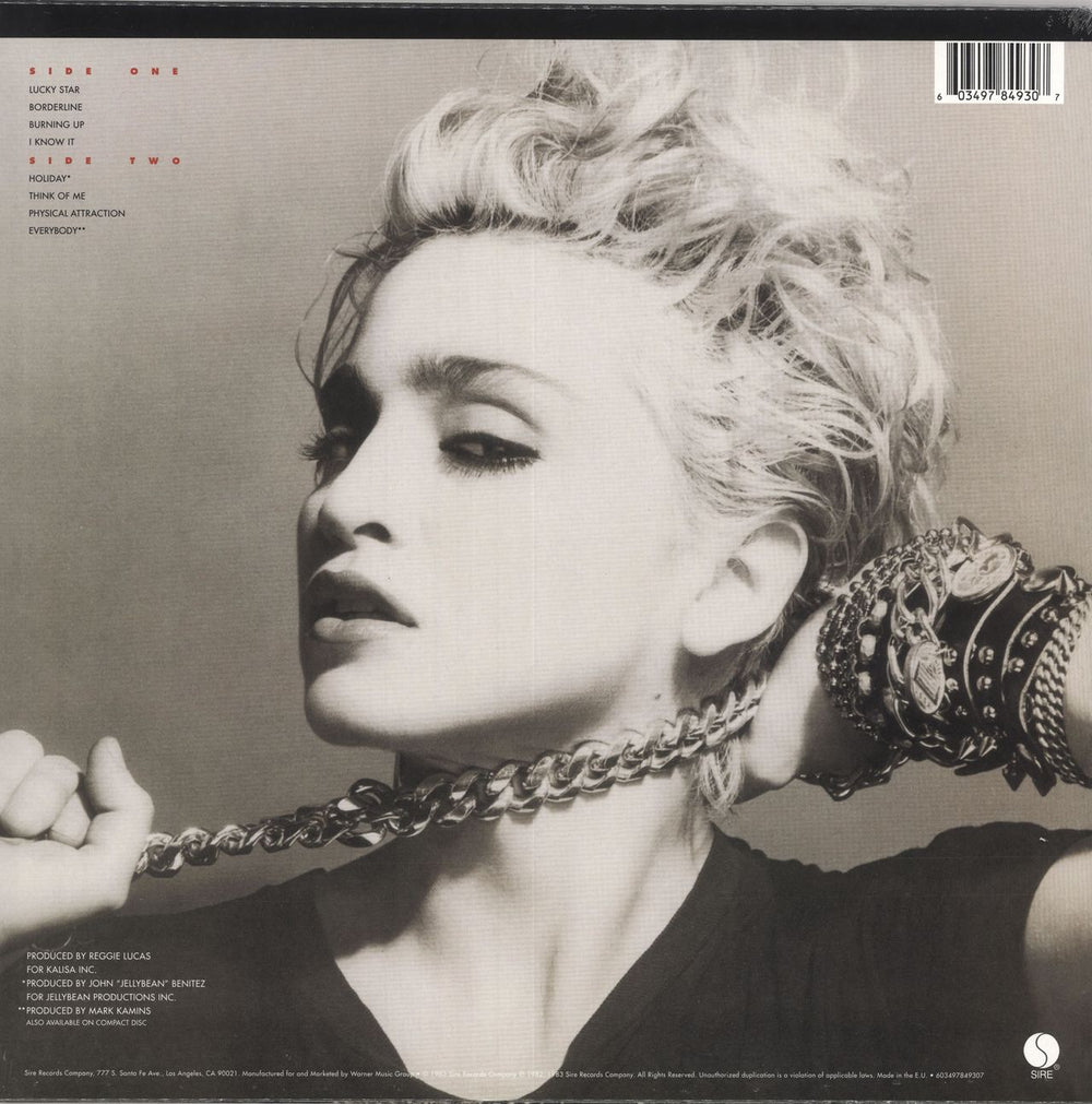 Madonna Madonna - 180gm Clear Vinyl - Sealed UK vinyl LP album (LP record) 603497849307