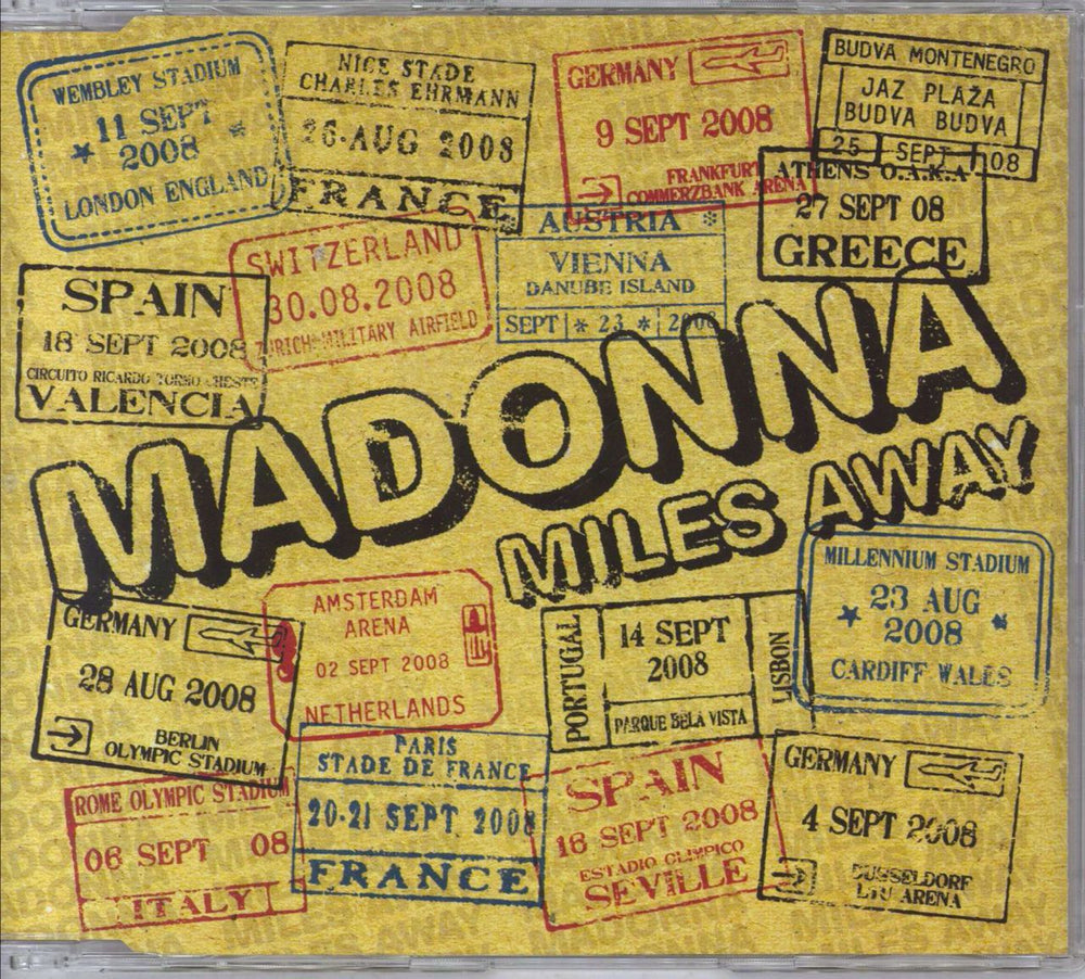 Madonna Miles Away UK CD single (CD5 / 5") W814CD