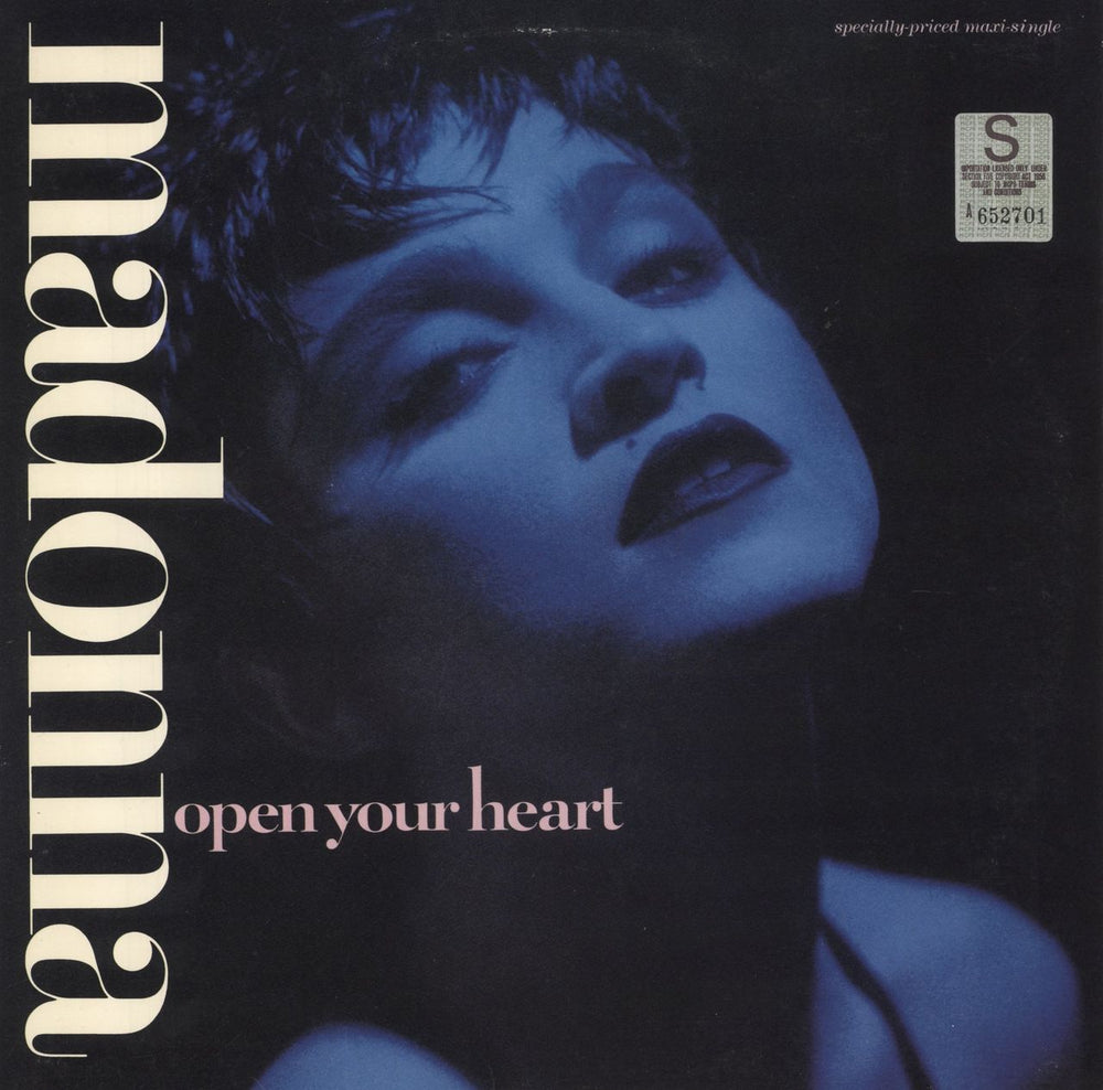 Madonna Open Your Heart US 12" vinyl single (12 inch record / Maxi-single) 20597