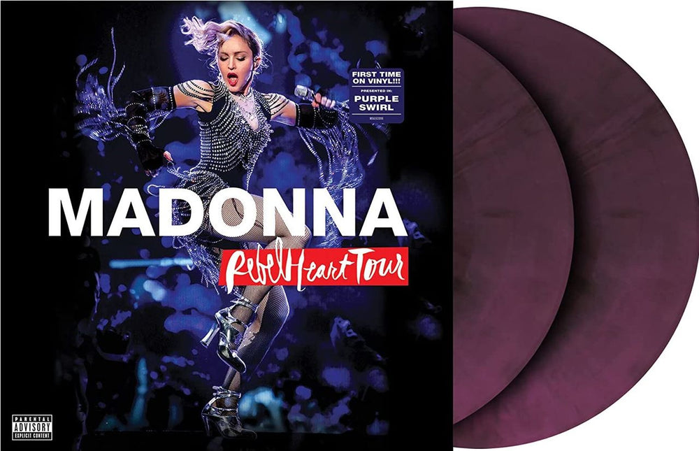 Madonna Rebel Heart Tour - Purple Swirl Vinyl - Sealed UK 2-LP vinyl record set (Double LP Album) 4523066