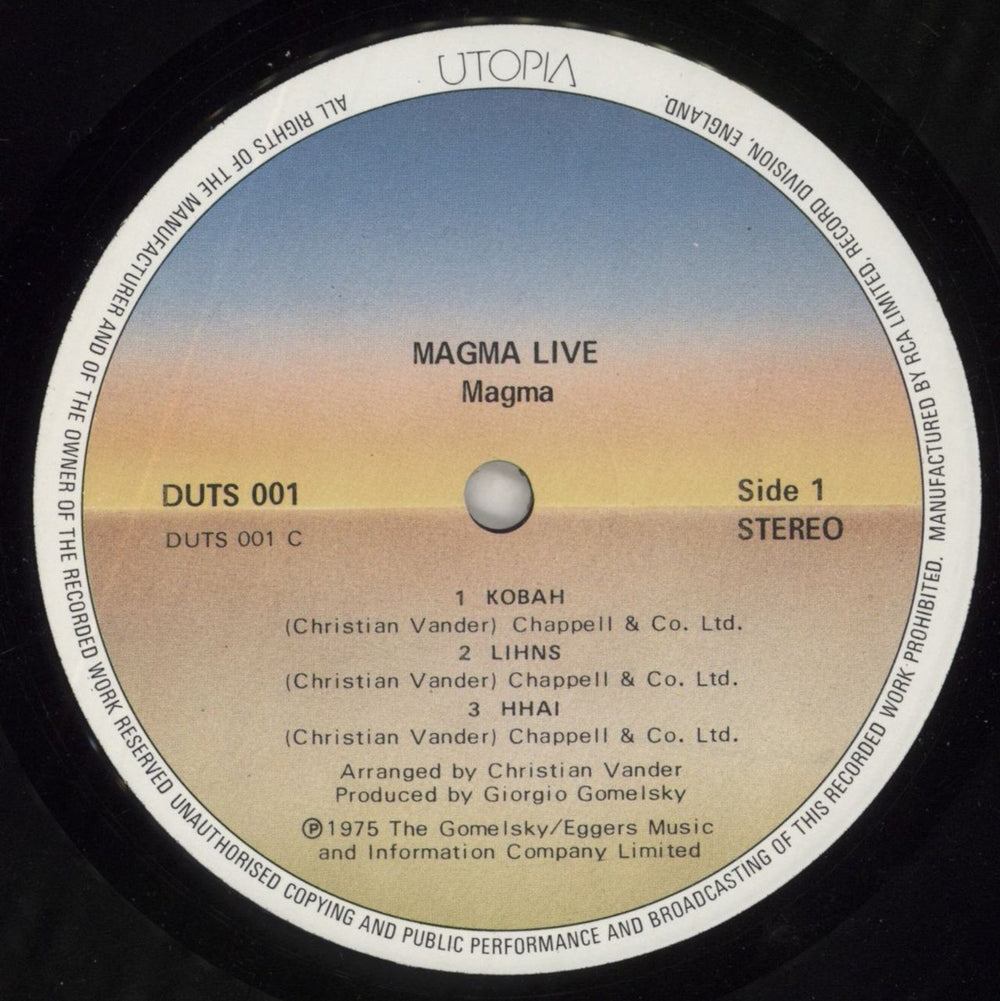 Magma Live UK 2-LP vinyl record set (Double LP Album) M-G2LLI601580