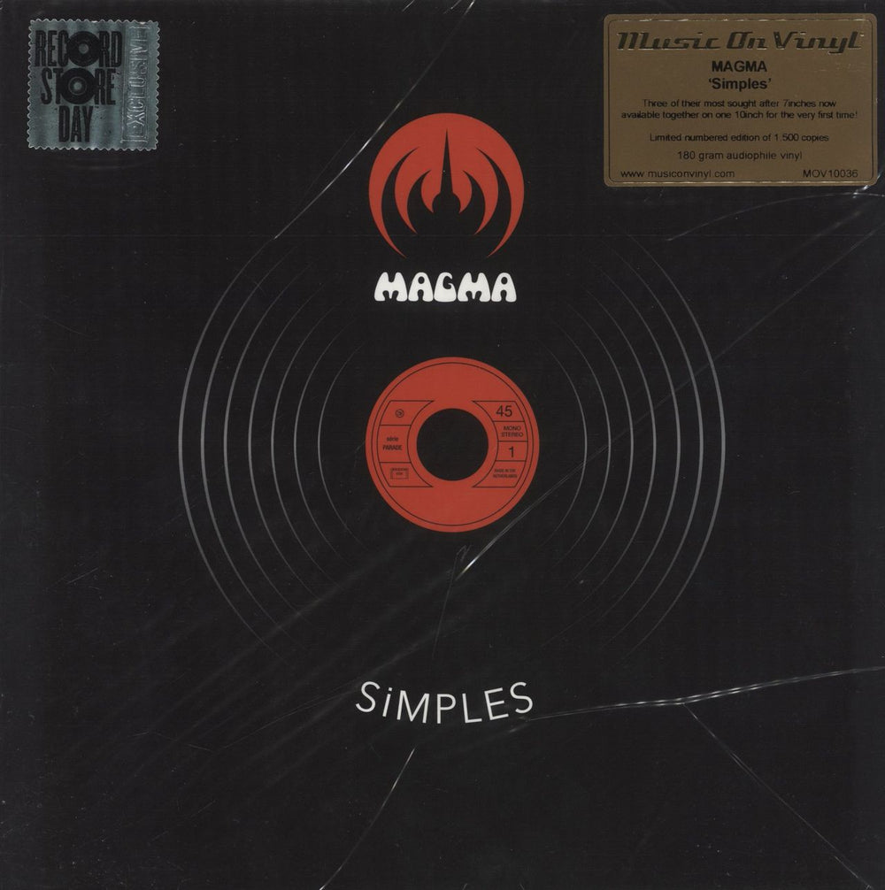 Magma Simples - 180gm RSD21 UK 10" vinyl single (10 inch record) MOV10036