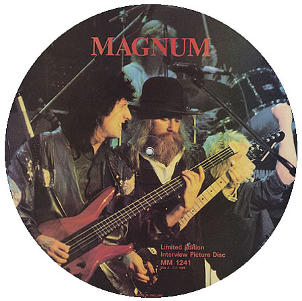 Magnum Interview UK picture disc LP (vinyl picture disc album) MM1241
