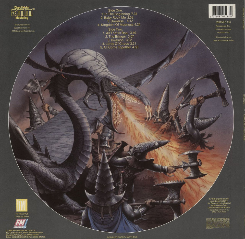Magnum Kingdom Of Madness UK vinyl LP album (LP record) 5016681011810