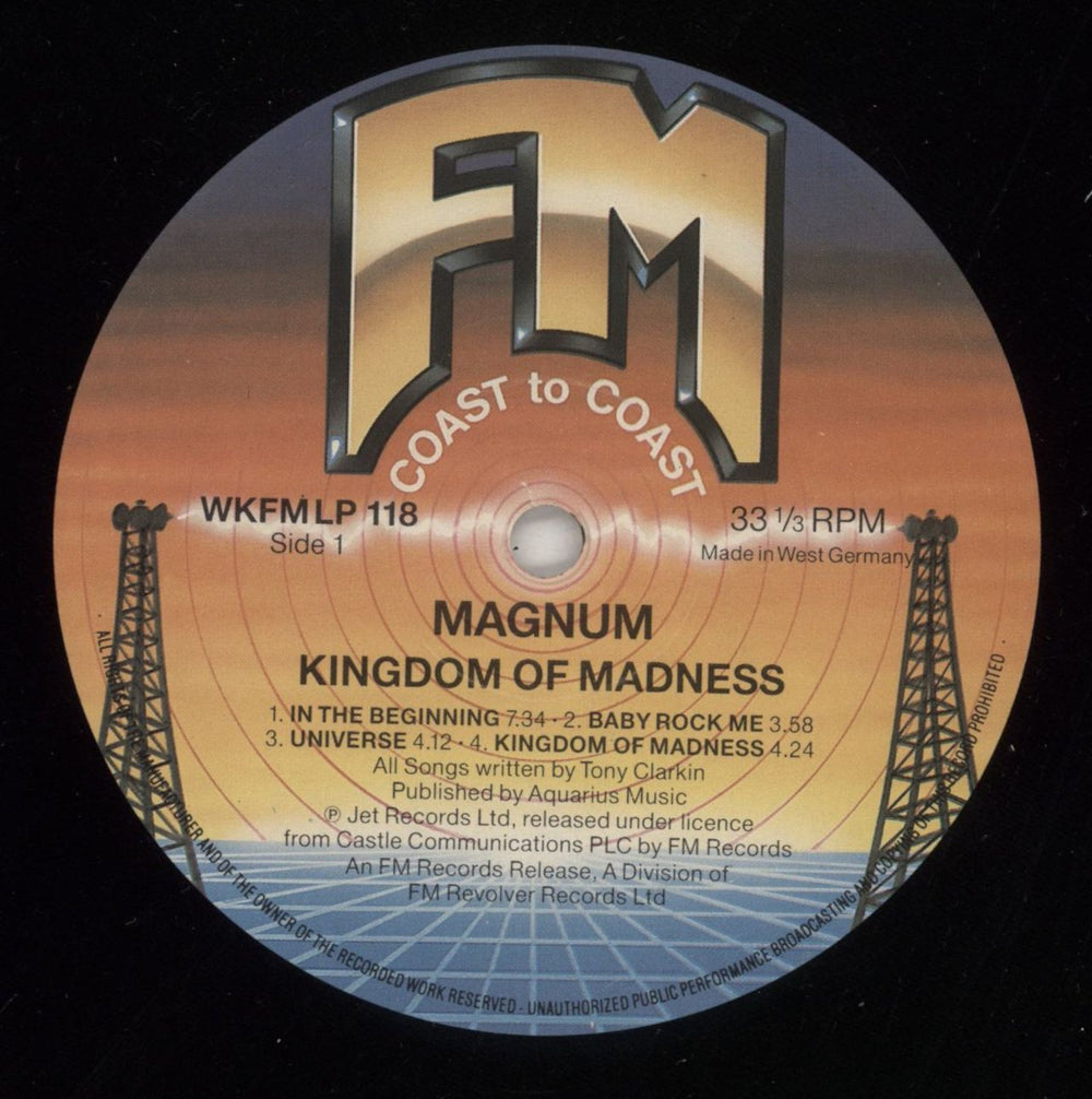 Magnum Kingdom Of Madness UK vinyl LP album (LP record) MAGLPKI559472