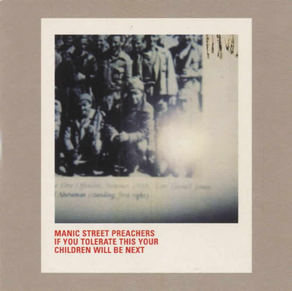 Manic Street Preachers If You Tolerate This Then Your Children Will Be Next UK CD single (CD5 / 5") 6662471