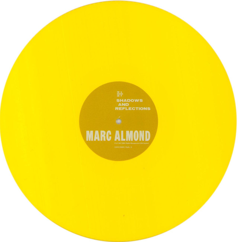 Marc Almond Shadows And Reflections - Yellow Vinyl UK vinyl LP album (LP record) ALMLPSH741666