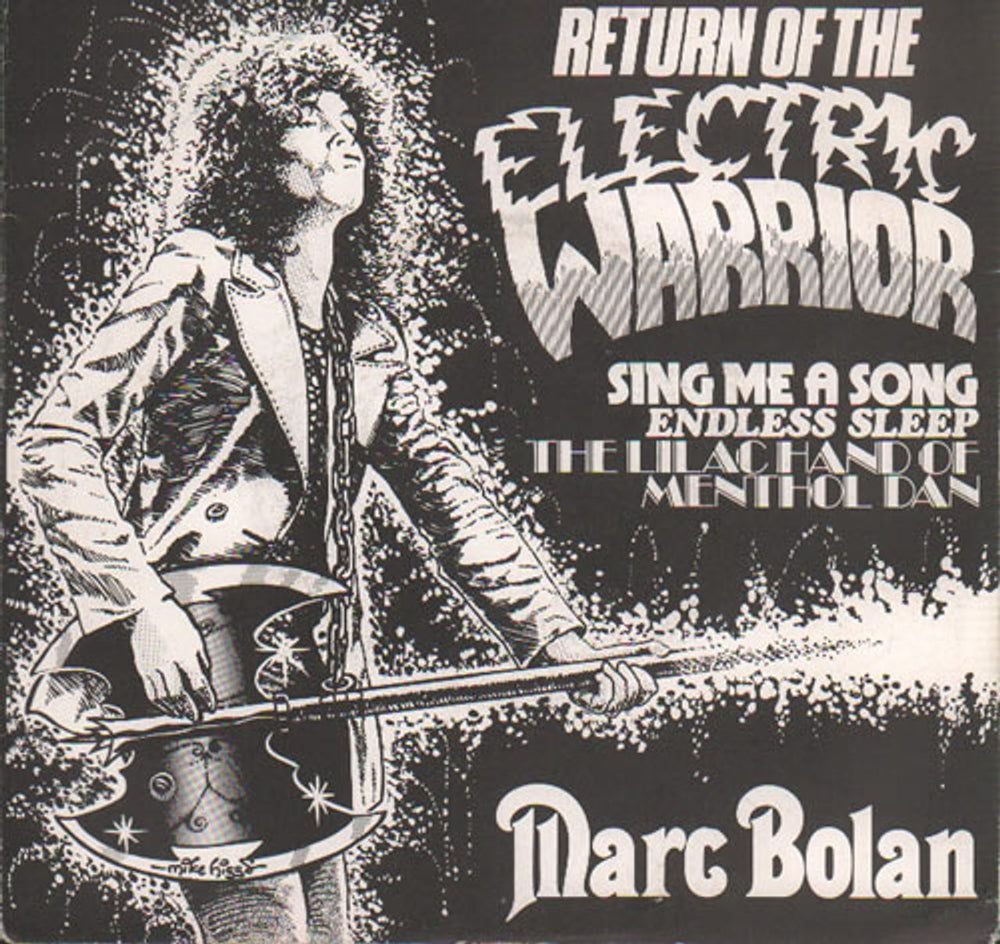 Marc Bolan Return Of The Electric Warrior - White Label UK Promo 7" vinyl single (7 inch record / 45) MBFS001