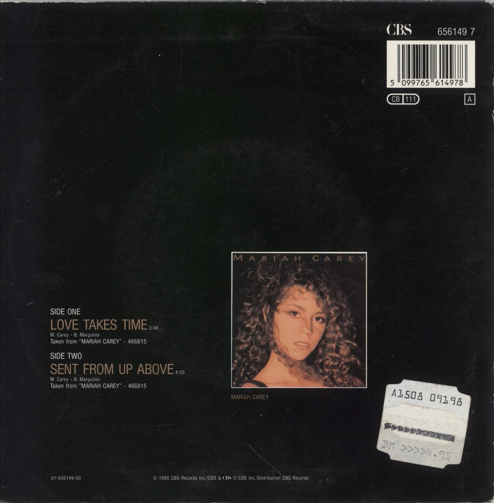 Mariah Carey Love Takes Time Dutch 7" vinyl single (7 inch record / 45) 5099765614978