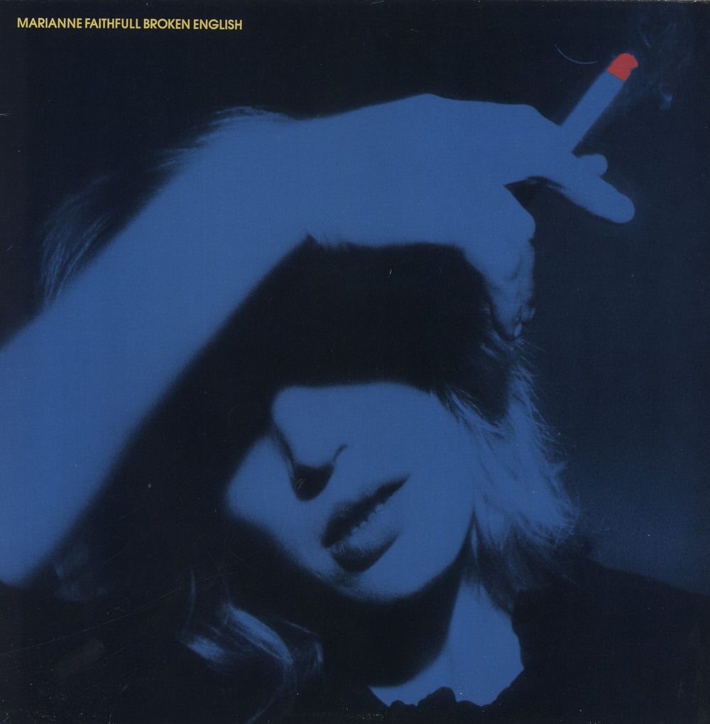 Marianne Faithfull Broken English - Blue Labels UK vinyl LP album (LP record) M1