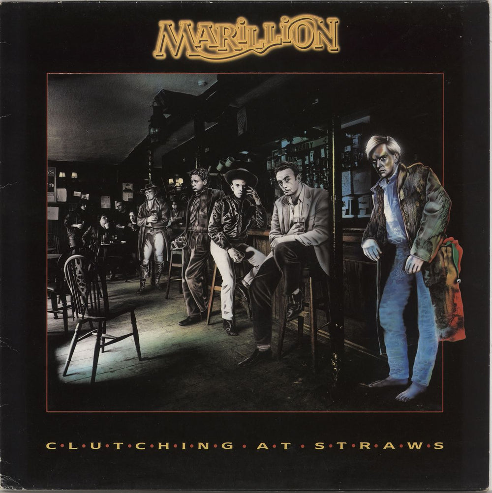 Marillion Clutching At Straws UK vinyl LP album (LP record) EMD1002