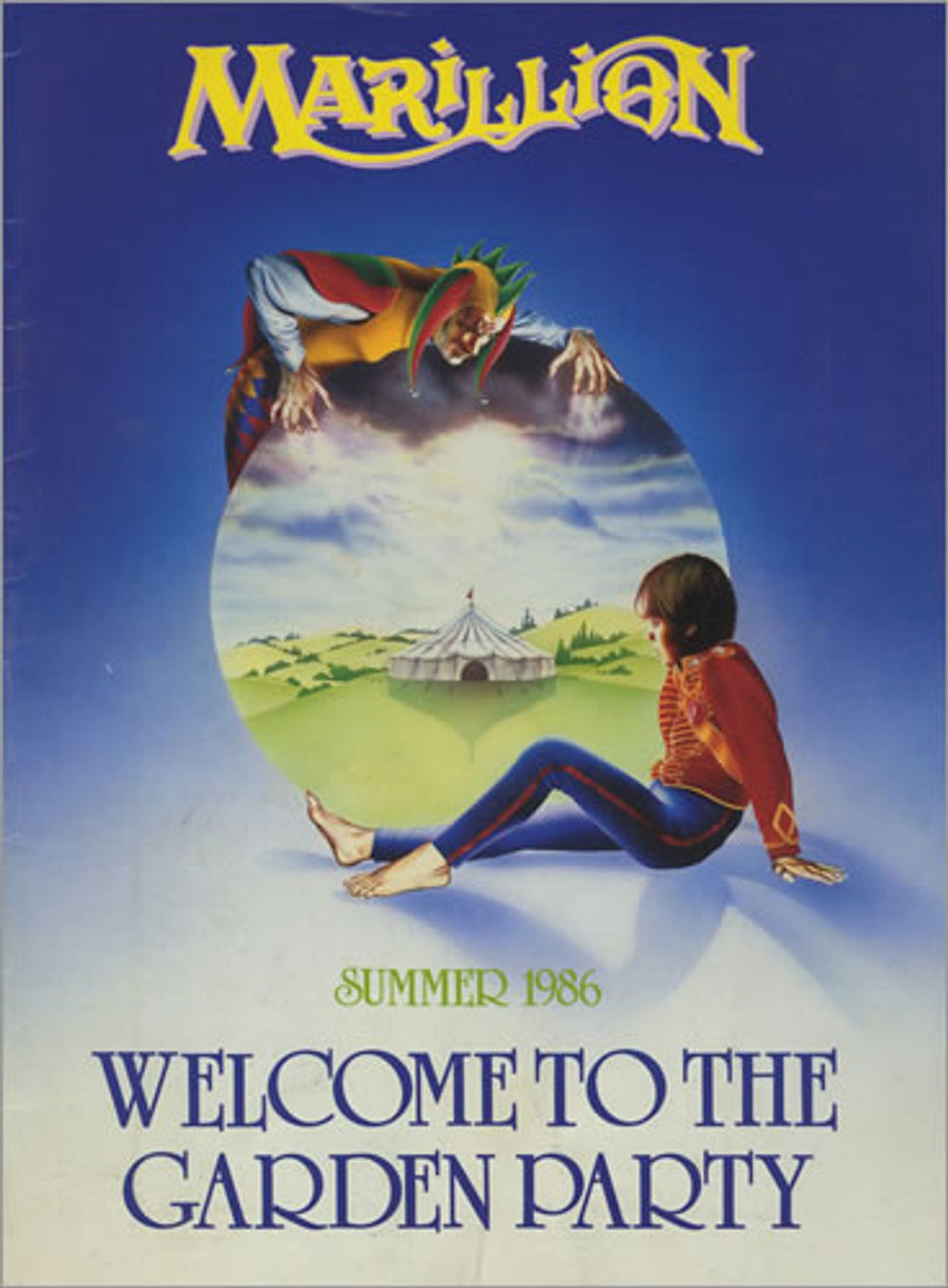 Marillion Summer 1986 - Welcome To The Garden Party + insert UK tour programme TOUR PROGRAMME