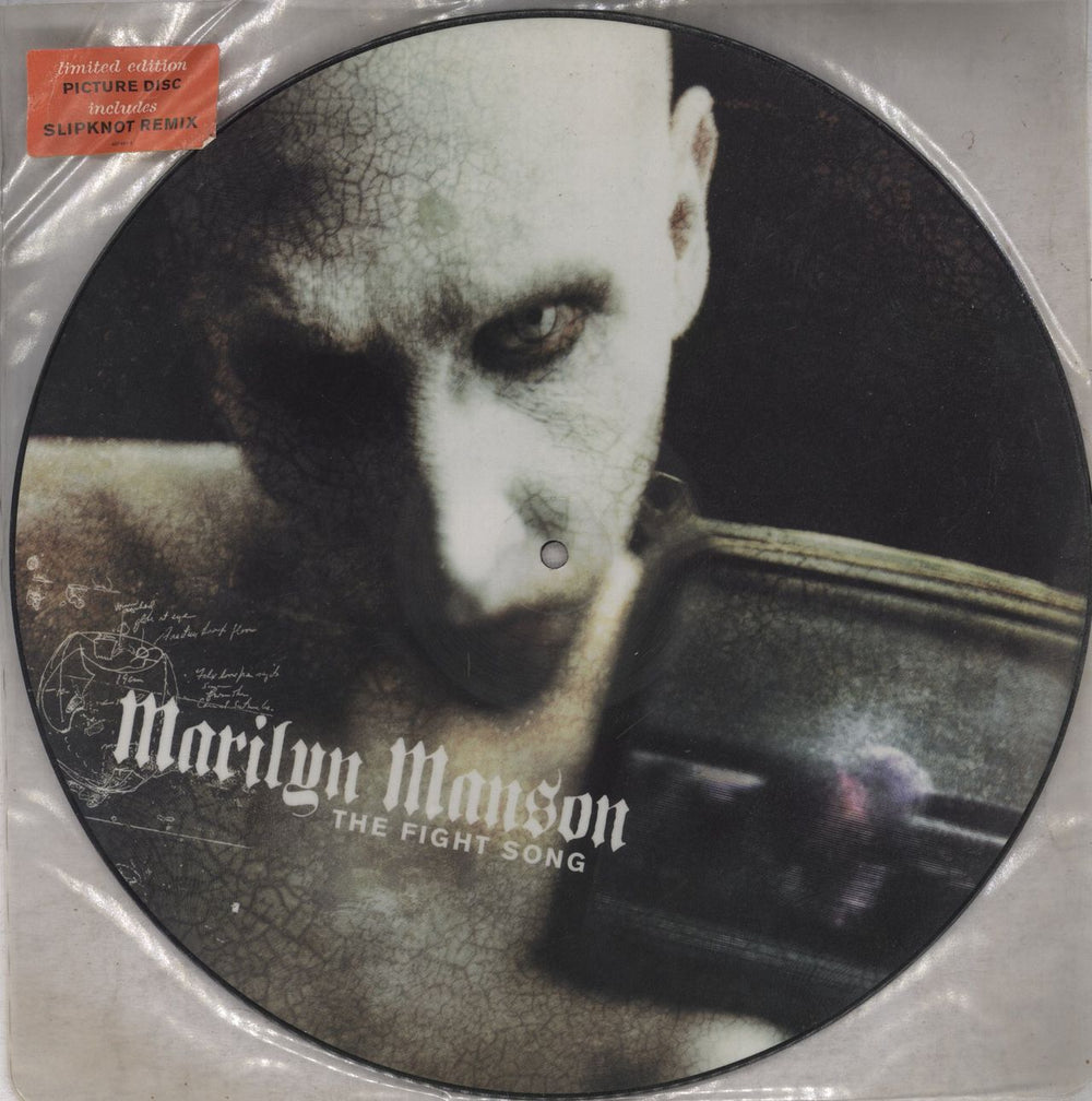 Marilyn Manson The Fight Song UK 12" vinyl picture disc (12 inch picture record) 4974911