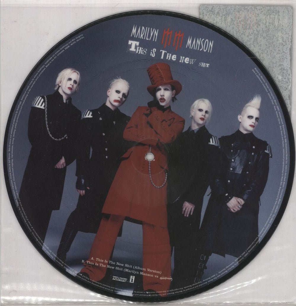 Marilyn Manson This Is The New Shit UK 10" Vinyl Picture Disc (10 inch Record Single) MYM1PTH254492