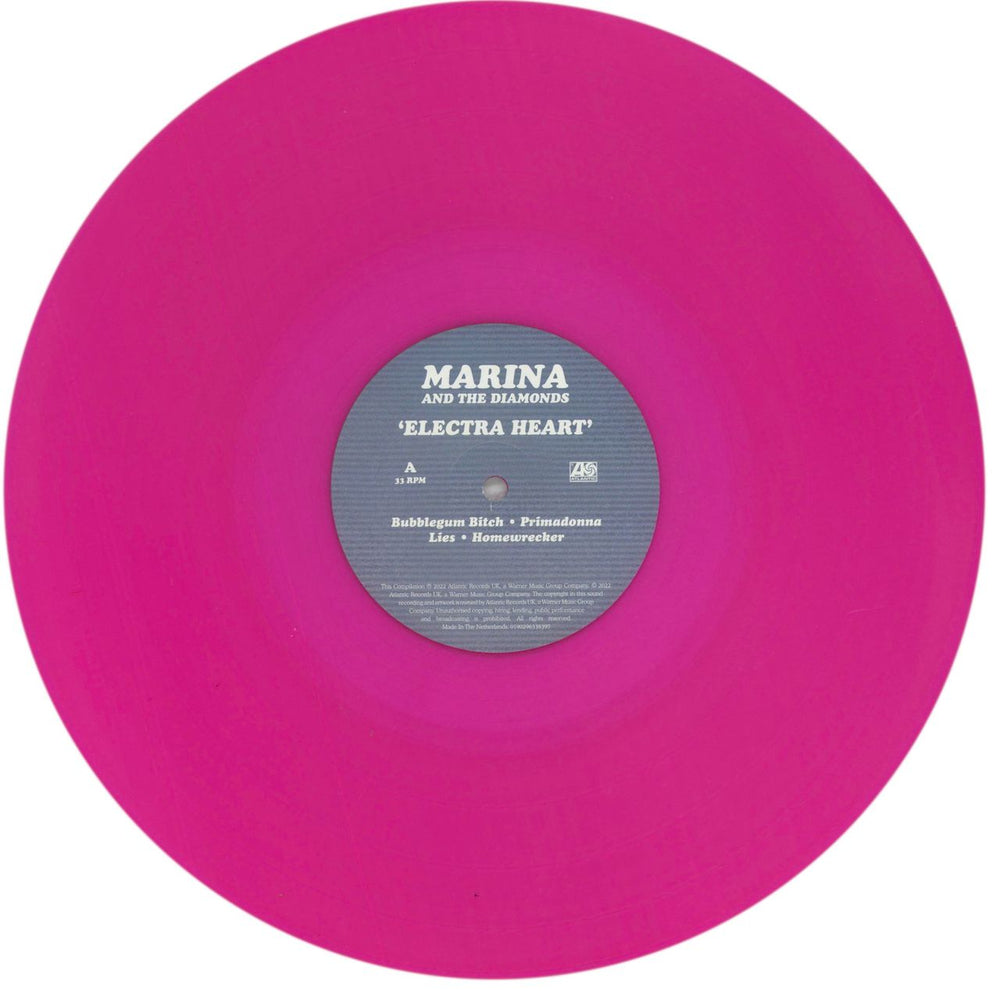 Marina & The Diamonds Electra Heart (Platinum Blonde Edition) - Magenta Vinyl UK 2-LP vinyl record set (Double LP Album) M3U2LEL857853