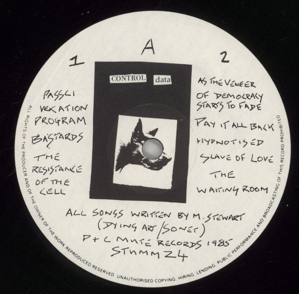 Mark Stewart As The Veneer Of Democracy Starts To Fade UK vinyl LP album (LP record) MRTLPAS315519