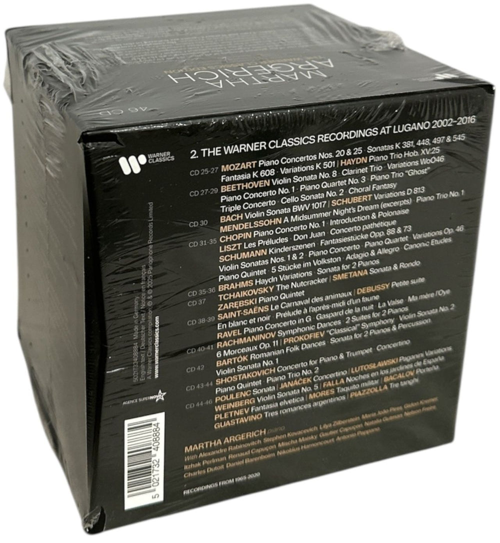 Martha Argerich The Warner Classics Edition - Sealed UK CD Album Box Set 5021732408884