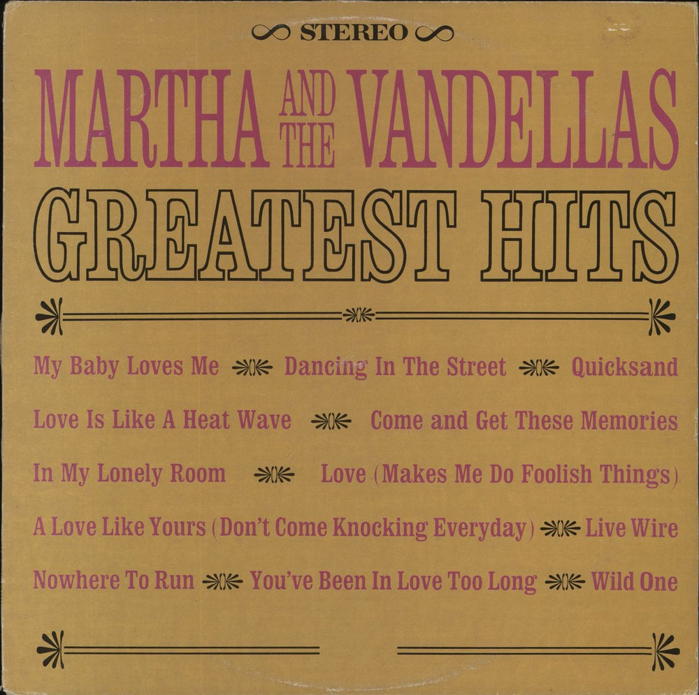 Martha Reeves & The Vandellas Greatest Hits Australian vinyl LP album (LP record) M5-204V1