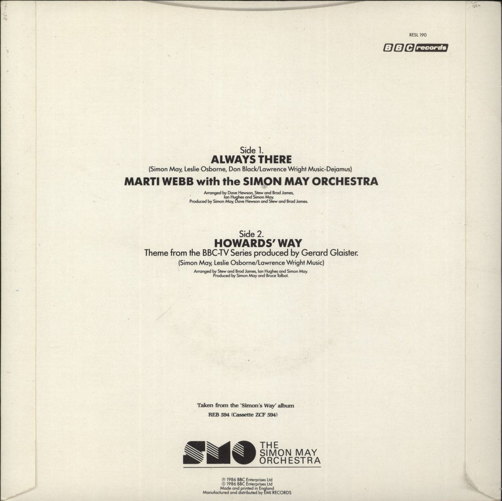 Marti Webb Always There UK 7" vinyl single (7 inch record / 45)