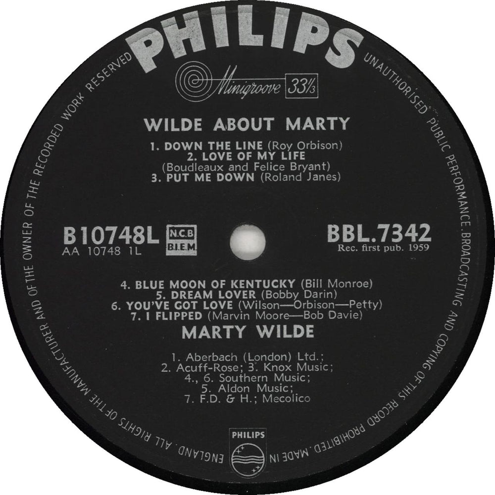 Marty Wilde Wilde About Marty - 1st UK vinyl LP album (LP record) YTMLPWI607462