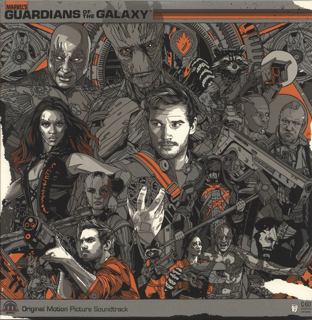 Marvel Guardians Of The Galaxy: Awesome Mix Vol. 1 - 180gm Purple & White Vinyl US vinyl LP album (LP record) MOND-044