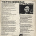 Matt McGinn The Two Heided Man UK vinyl LP album (LP record)