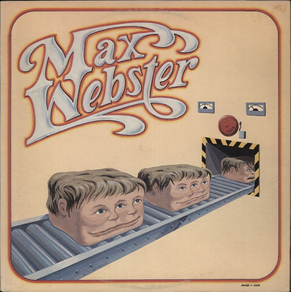 Max Webster Max Webster Canadian vinyl LP album (LP record) ANR-1-1006
