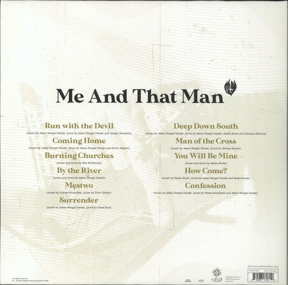Me And That Man New Man, New Songs, Same Shit, Vol.1 - White vinyl Austrian vinyl LP album (LP record) 840588131600